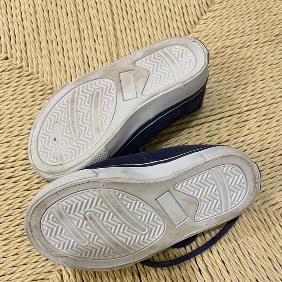 Janie and Jack blue suede lace up dress shoes - Picture 5 of 5